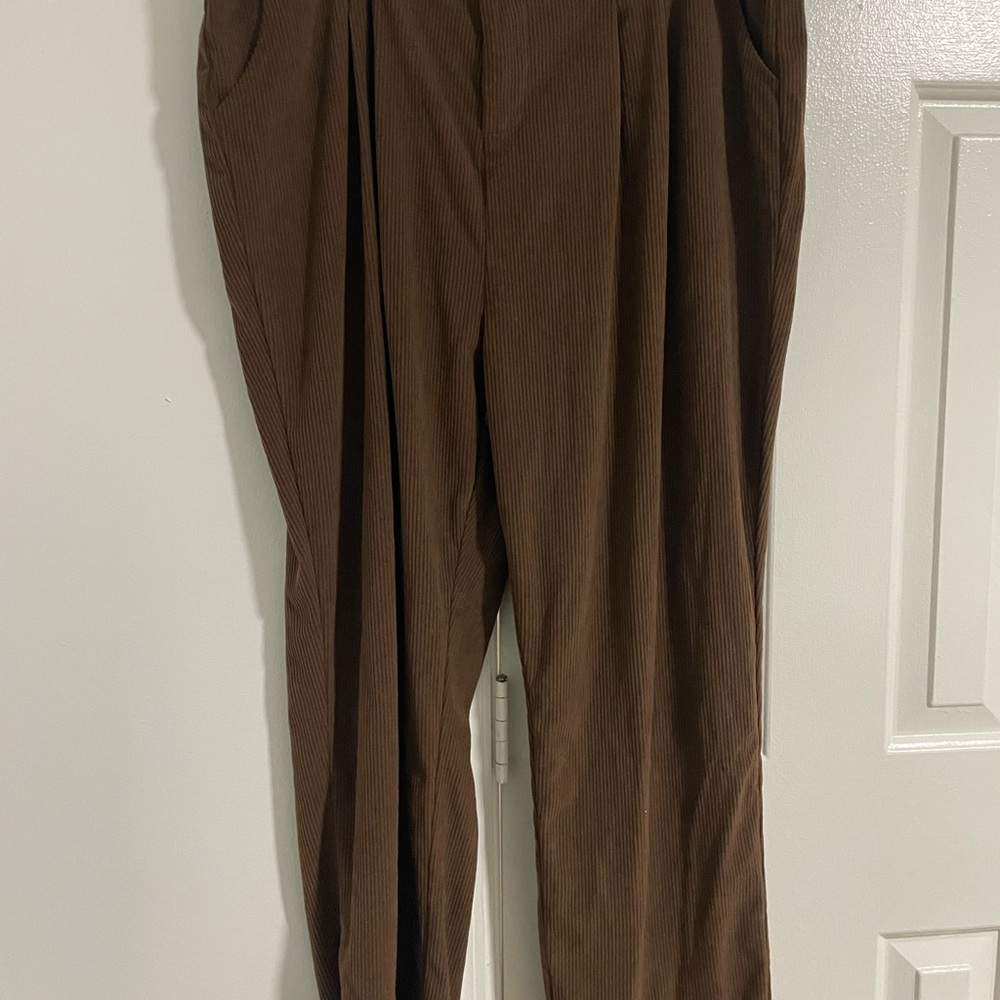 Zara Brown Straight Leg Pants